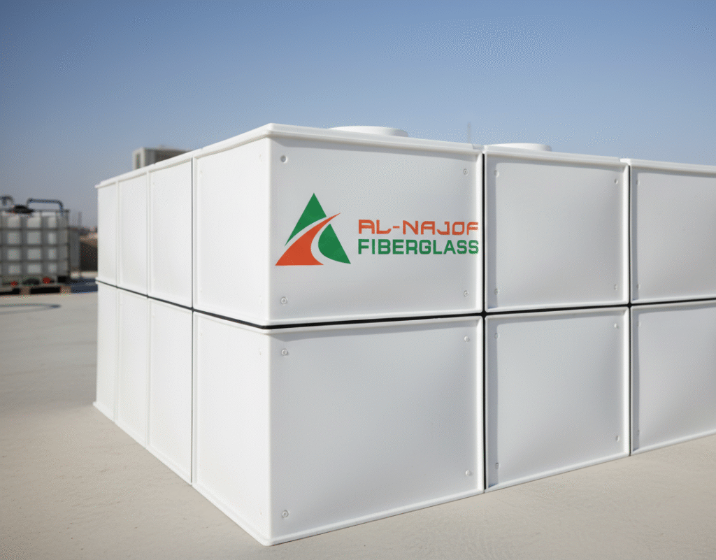 al najof fiberglass water tank